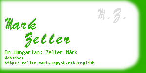 mark zeller business card